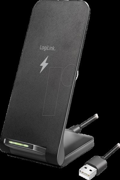 LogiLink Smartphone Stand & WL Charger black - PA0315