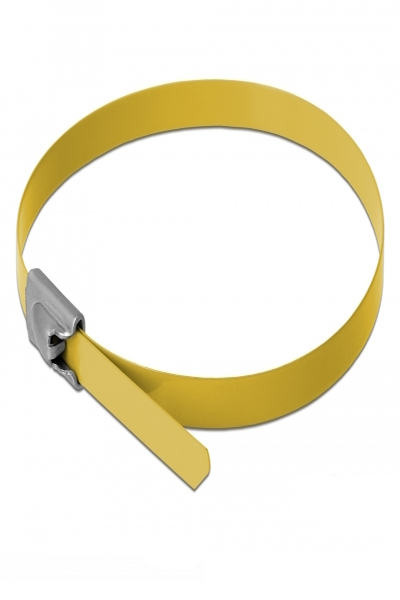Serre-câbles Delock - 50 cm - jaune (lot de 10)