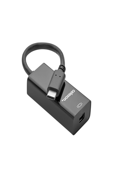 Adaptateur celexon USB-C vers mini DisplayPort M/F noir