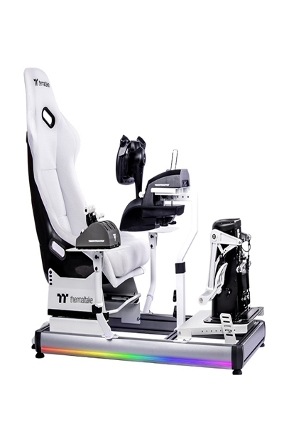 Thermaltake GF500, cockpit simulateur de vol, neige