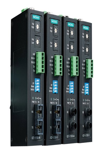 Moxa ICF-1150I-S-SC-IEX Fiber Media Converter - ICF-1150I-S-SC-IEX