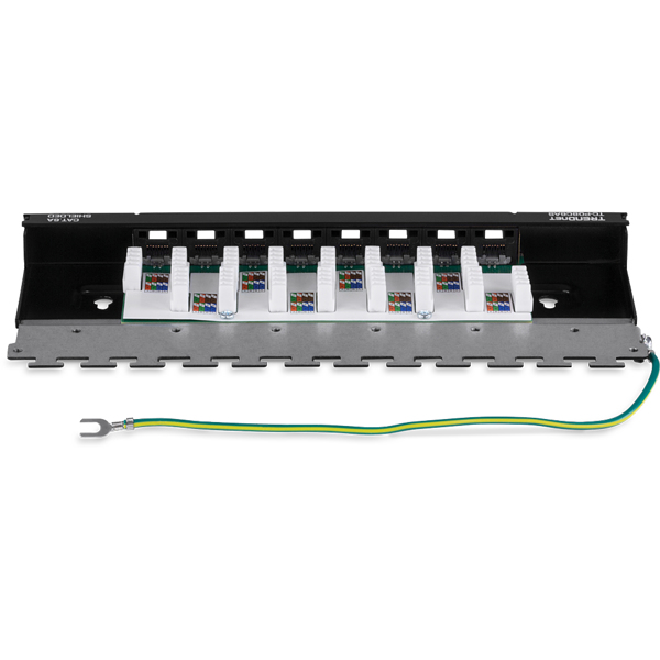 TRENDnet TC-P08C6AS - Patch Panel - RJ-45 X 8 - 0.5U - TC-P08C6AS