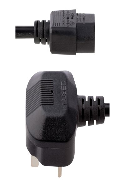 StarTech.com 1m UK till C13 strömkabel svart 10A - BS13U-1M-POWER-LEAD