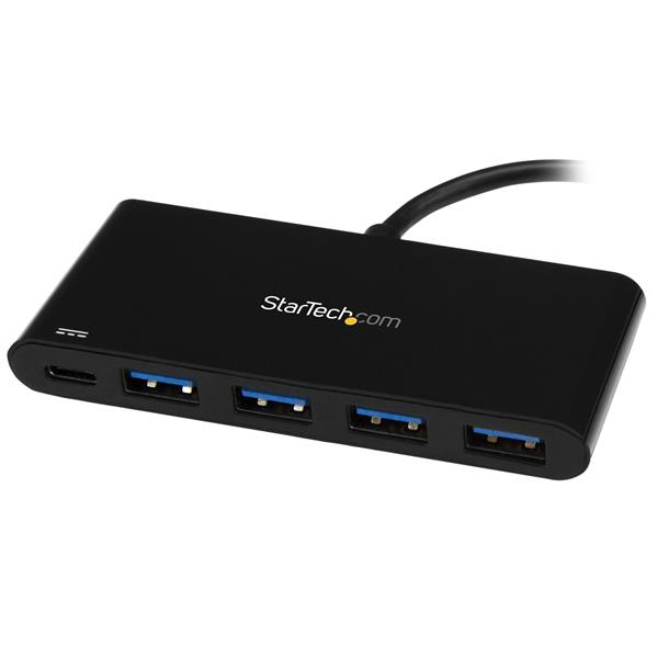4 Port USB C Hub 4x USB Type-A (USB 3.0 SuperSpeed ​​5Gbps) - 60W Power Delivery Passthrough - Portable C to A Adapter Hub Hub 4 porte USB - HB30C4AFPD