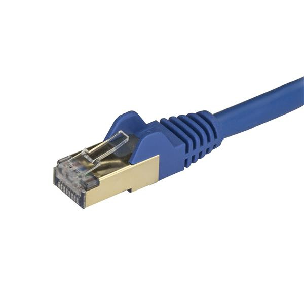 StarTech 1.0mCat6a Ethernet cable - shielded (STP) - Cat6a network cable - Cat6a patch cable - Cat 6a - blue - patch cable - RJ-45 (M) to RJ-45 (M) - 1.0m - STP - CAT 6a - molded, no hooks - blue (6ASPAT1MBL) - 6ASPAT1MBL