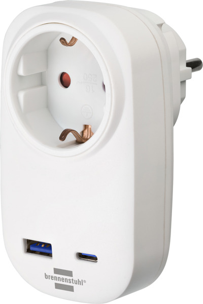 Brennenstuhl Steckdosenadapter+ USB Charger PD