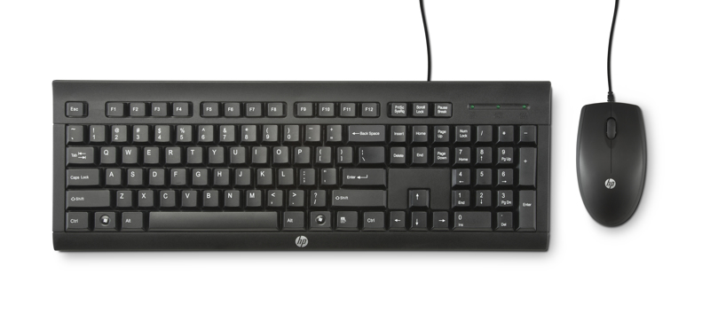 HP Tangentbord C2500 Desktop mit Maus - DE Layout - Keyboard - Optical - H3C53AA#ABD