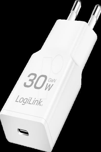 LogiLink Lader 230V 1xUSB-C 30W Wit slim