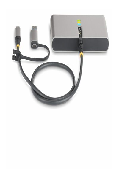 StarTech.com 2-Port USB-C/A Hub with GbE RS232 - 5G2A1SGBB-USB-C-HUB