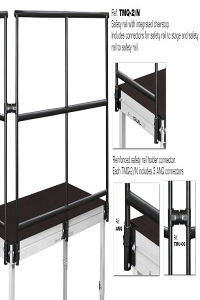 Guil TMQ-2 - Rail de sécurité en aluminium 2,00 m| adapté au côté long de