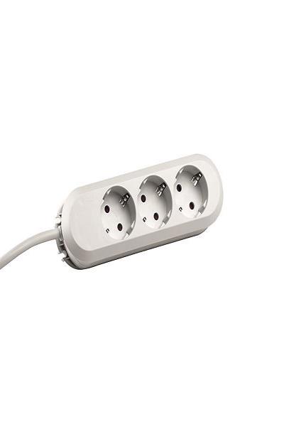 Bachmann SMART 3x Schuko 5m - 5 m - Type F - Plastic - White - Plastic - 3 AC outlets - 388272