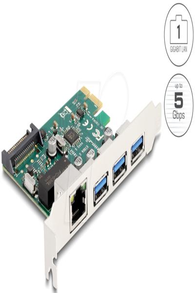 Delock Nätverksadapter - PCIe 2.0 - 90105