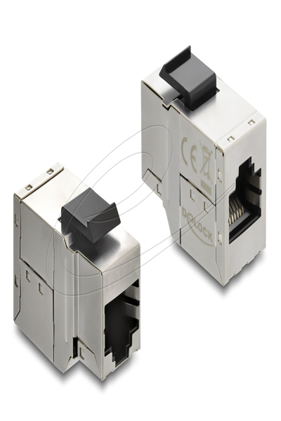 Delock Keystone module coupling RJ45 socket to Cat.6a - Digital/Display/Video - Network - 90835