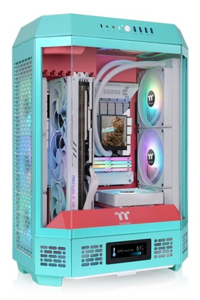 THERMALTAKE THE TOWER 600 MINT STRAWBERRY TOWER - CA-1Z1-00MLWN-00