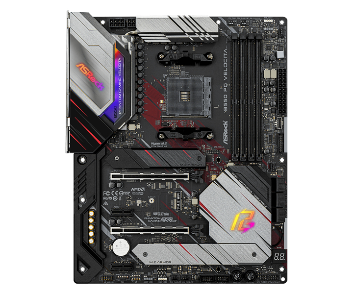 ASRock B550 PG Velocita ATX AM4 B550 Moderkort - 90-MXBD90-A0UAYZ