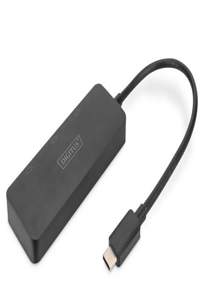 DIGITUS 3-portars MST Video Hub (USB-C -> 3x HDMI) - DS-45333