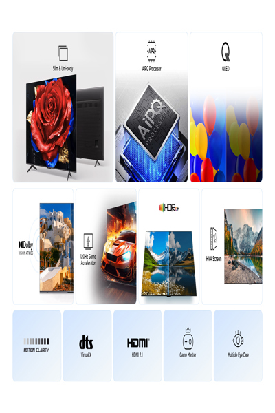 TCL 43P7K 43"| Ultra HD 4K QLED Smart TV| Google+ Wifi| Dolby Vision & HDR10| - 43" - 43P7K