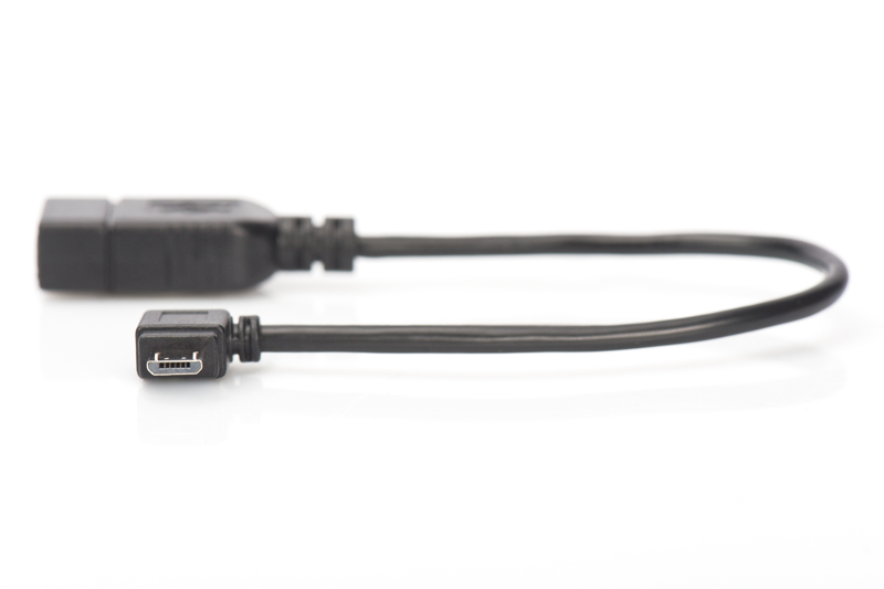 DIGITUS USB 2.0 OTG Micro-B Adapter 0,15m - AK-300313-002-S