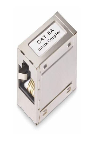 StarTech.com Skärmad RJ45-koppling, Inline Cat6a-koppling, F/F - IN-CAT6A-COUPLER-S1