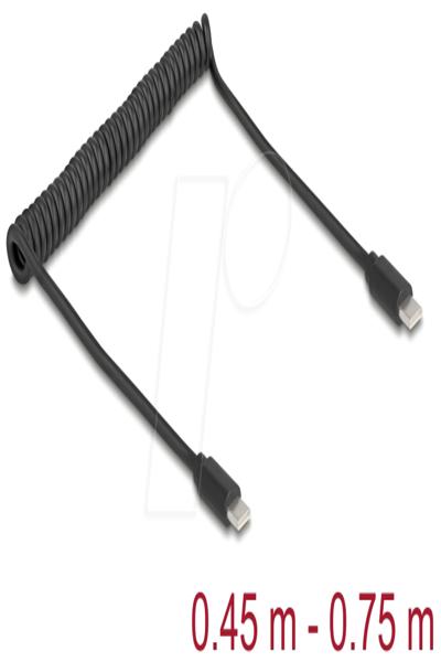 Delock USB 2.0 Type-C Spiralkabel Stecker zu - Cable - Digital - 90369
