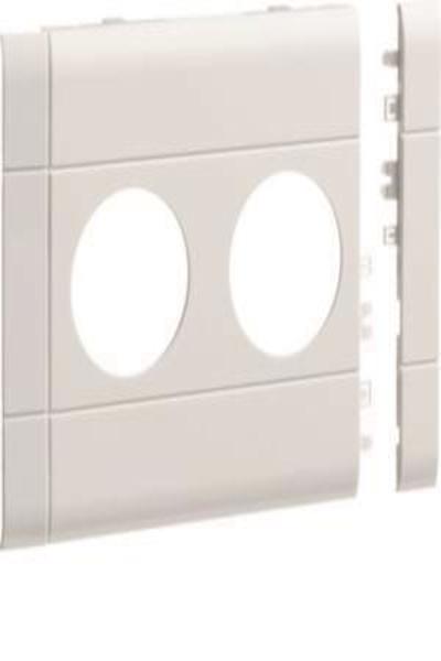 Hager GB120209016, cache double, 120 mm, blanche