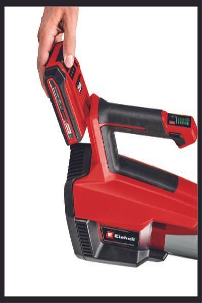 Einhell GP-LB 18/200 Li GK-Solo - Batterie - 200 km/h - 670 m³/h - Noir - Rouge - 18 000 tr/min