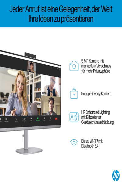 HP OmniStudio X All-in-One 32-c0177ng Desktop PC: 31.5-inch 4K UHD, Intel Core Ultra 7 - AM2D1EA
