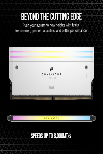Corsair Dominator Titanium RGB - CMP64GX5M4B6400C32W
