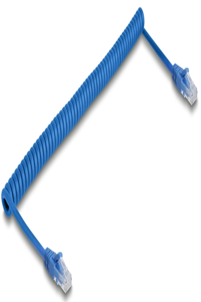 Delock RJ45 Spiralkabel Stecker zu Cat.6 UTP - Network - CAT 6 - 90197