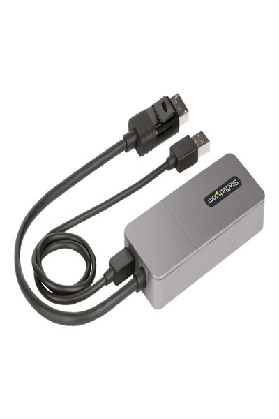 StarTech.com 3-portars MST-hubb, DisplayPort till trippel HDMI-skärm, 4K 60Hz, DP 1.4-adapter för flera skärmar med 30 cm inbyggd kabel, USB-driven, endast Windows - MST14DP123HD