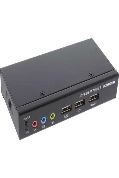 Extension KVM USB DVI en ligne sur câble TP avec audio jusqu'à 50 m