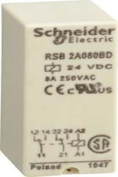 APC RSB2A080BD interface relay Zelio 2W 24VDC