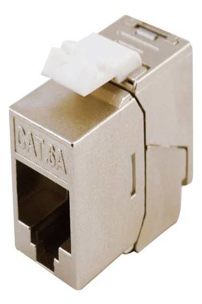 Equip CAT 6A Shielded Slim Tool-Free Keystone Jack 8-Pack
