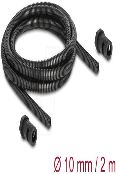 Delock Corrugated tubing - 10 mm, with PG7 conduit fitting set - 60461