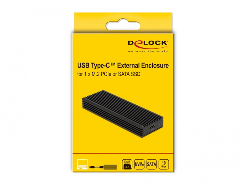 Delock Storage Enclosure - M.2 - M.2 NVMe Card - 42004