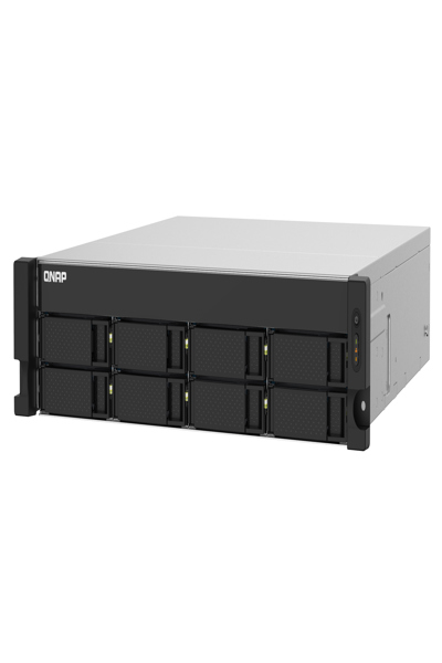 NAS QNAP 8 baies AL324 quad-core 1,7 GHz, montage en rack, avec alimentation redondante 250 W, DDR4 UDIMM - NAS - SATA