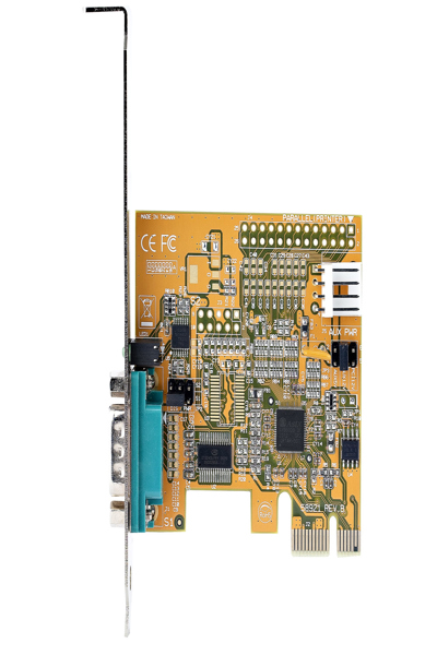 StarTech.com PCI Express Serial Card, PCIe to RS232 (DB9) Serial Interface Card, PC Serial Card with 16C1050 UART, Standard or Low Profile Brackets, COM Retention, For Windows & Linux - 11050-PC-SERIAL-CARD
