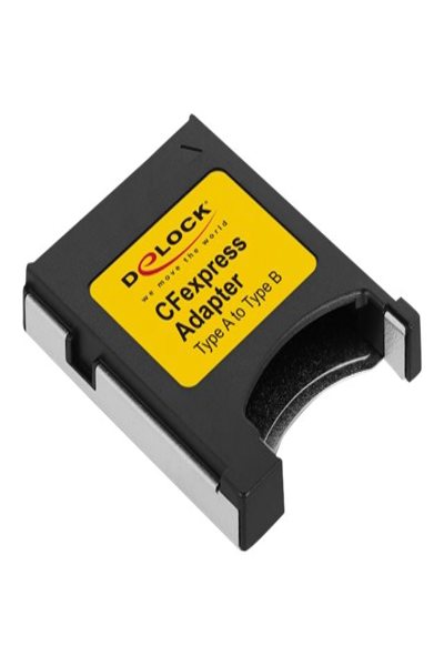 Delock CFexpress Adapter Type A to Type B - Flash card adapter - CFexpress Type A - CFexpress Type B - 1 pc(s) - Black - Grey - 29.6 mm - 61025
