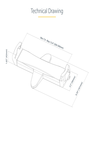 StarTech.com VESA Mount Adapter for Tablets 7.9-12.5 inch - TABLET-VESA-ADAPTER
