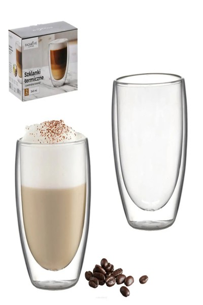 Lot de 2 verres isothermes double paroi 345 ml Extralink