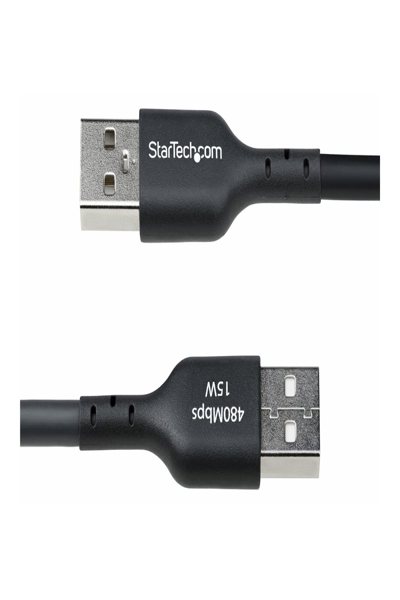 StarTech.com 4m USB-A till USB-C laddningskabel - USB2AC4MBKE