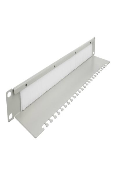 Delock Kabelhanteringsborste med kabelstödplatta - 66538