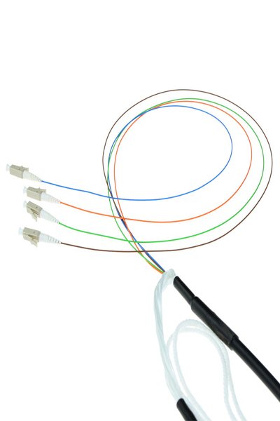 ACT 300 meter Singlemode 9/125 OS2 indoor/outdoor cable 4 way with LC connectors - 300 m - OS2 - 4x LC - 4x LC