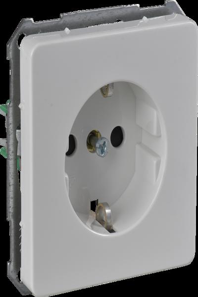 Schneider 205204, Prise encastrée, blanc pur