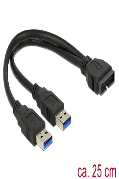 Delock USB internal to external cable - 83910