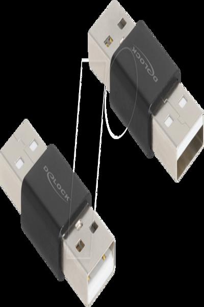 Adaptateur USB Delock - USB 2.0 A (M) vers USB 2.0 A (M)