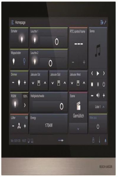 BUSCH JAEGER H8237-5B-03 IP touch 10, LAN/LAN