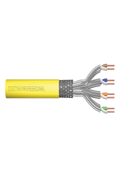 DIGITUS CAT 7A S-FTP installation cable, 1000 m, simplex, Dca-s1a d1 a1 - DK-1743-A-VH-10-LD