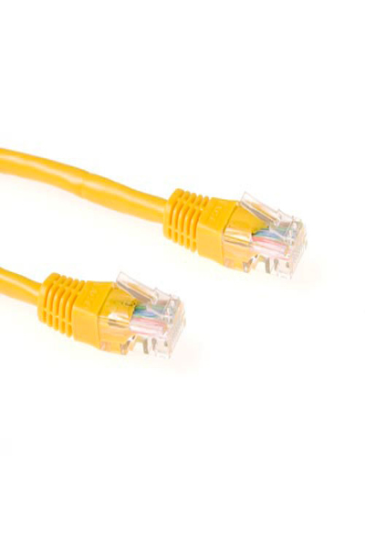 ACT Yellow 0.5 meter U/UTP CAT5E patch cable with RJ45 connectors - 0.5 m - Yellow