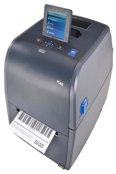 HONEYWELL PC43t: Thermal Transfer Printer, 203 DPI, 203.2 mm/sec, Grey LCD - PC43TB00100302